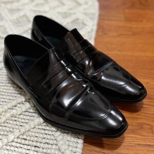 Versace Collection - Men’s Black Leather Dress Shoes - Size 43